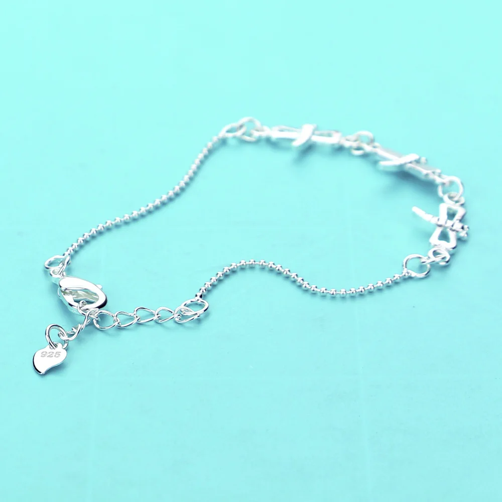 Trendy 925 sterling silver Bracelet for women Jewelry Silver Bead Chain Bangles Dragonfly Bracelet Fit Female Jewelry
Trendy 925 sterling silver Bracelet for women Jewelry Silver Bead Chain Bangles Dragonfly Bracelet Fit Female Jewelry