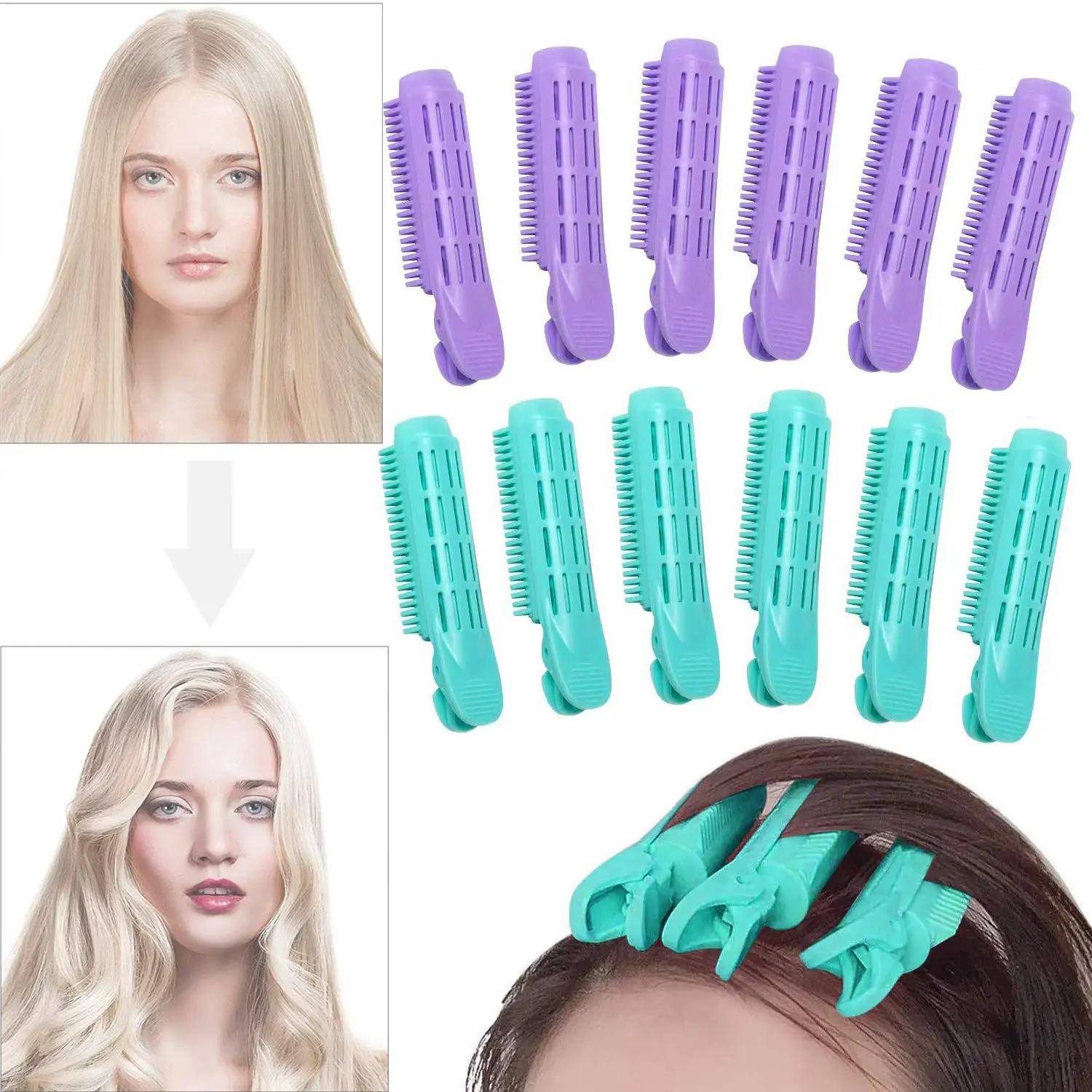 12 Pieces Voluminizing Hair Root Clip Natural Fluffy Hair Clip Hair Root Curler Roller Self Grip Root Volume Hair Curler Clip
12 Pieces Voluminizing Hair Root Clip Natural Fluffy Hair Clip Hair Root Curler Roller Self Grip Root Volume Hair Curler Clip
