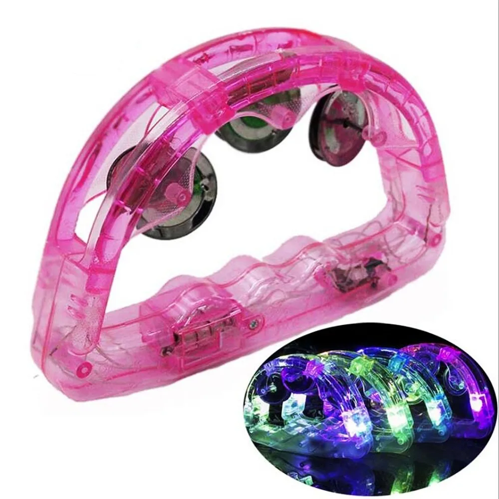 Flashing Tambourine LED Light Up Sensory Toy Musical Instrument Shaking Toys Birthday Parties Concert Equipment 16x10cm
Flashing Tambourine LED Light Up Sensory Toy Musical Instrument Shaking Toys Birthday Parties Concert Equipment 16x10cm