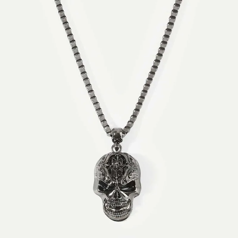 New retro skull pendant necklace men women chain necklace biker punk necklace pendant jewelry gift wholesale
New retro skull pendant necklace men women chain necklace biker punk necklace pendant jewelry gift wholesale
