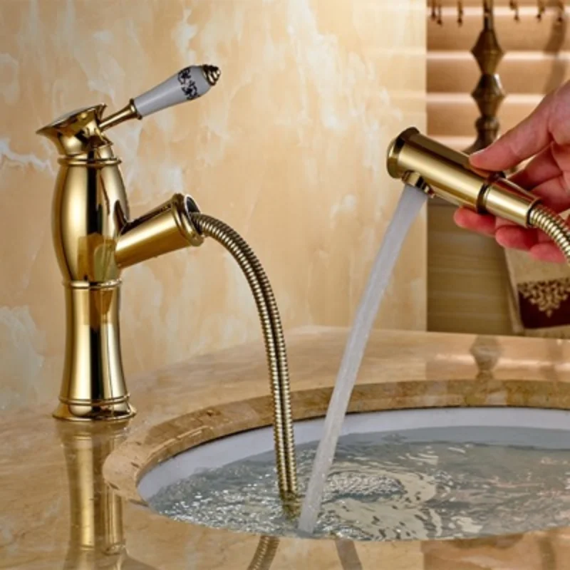Black Antique Basin Faucet Copper Hot and Cold European Style Bathroom Faucet Golden Pull-out Basin Above Counter Basin Bathroom
Black Antique Basin Faucet Copper Hot and Cold European Style Bathroom Faucet Golden Pull-out Basin Above Counter Basin Bathroom