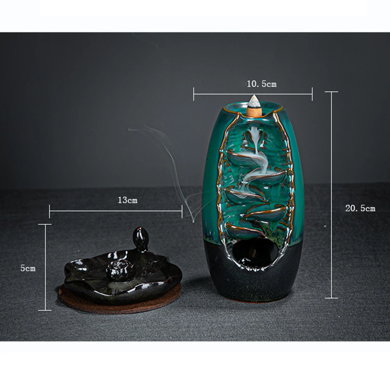 Mountain River Handicraft Incense Holder Ceramic Backflow Waterfall Smoke Incense Burner Censer Holder Gift Home Decor
Mountain River Handicraft Incense Holder Ceramic Backflow Waterfall Smoke Incense Burner Censer Holder Gift Home Decor