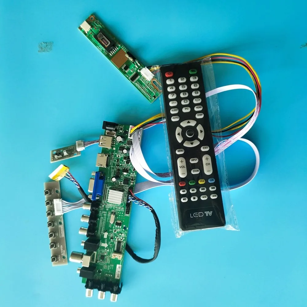 

Kit For LP150X08-TLA4/LP150X08-TLA6 Digital HDMI Panel Controller board 30pin remote DVB-T 1024X768 1 CCFL LCD TV VGA USB AV 15"