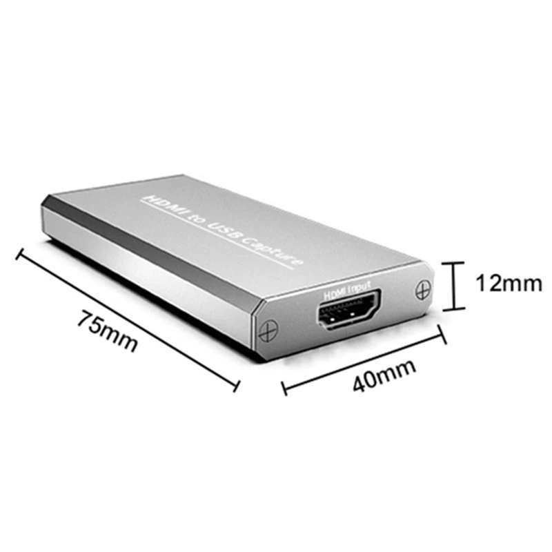 2Pcs 4K HDMI Video Capture Card USB 2.0 HDMI Video Record Box for PS4 Game Camcorder Camera Recording Live Streaming
2Pcs 4K HDMI Video Capture Card USB 2.0 HDMI Video Record Box for PS4 Game Camcorder Camera Recording Live Streaming