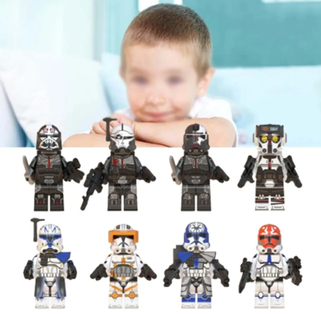 8Pcs Star 4.5CM Wars For CLONE WAR Fit Leg O Mini Figures Jesse Rex Cody Toys Collections Custom Sparklines
8Pcs Star 4.5CM Wars For CLONE WAR Fit Leg O Mini Figures Jesse Rex Cody Toys Collections Custom Sparklines