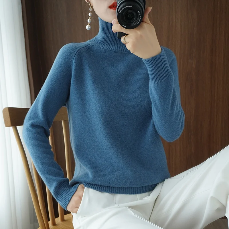 Winter New Solid Color Cashmere Women's Sweaters Turtleneck Pullover Knitted Sweater Women Bottoming Net Red All-Match Sweates 
Winter New Solid Color Cashmere Women's Sweaters Turtleneck Pullover Knitted Sweater Women Bottoming Net Red All-Match Sweates