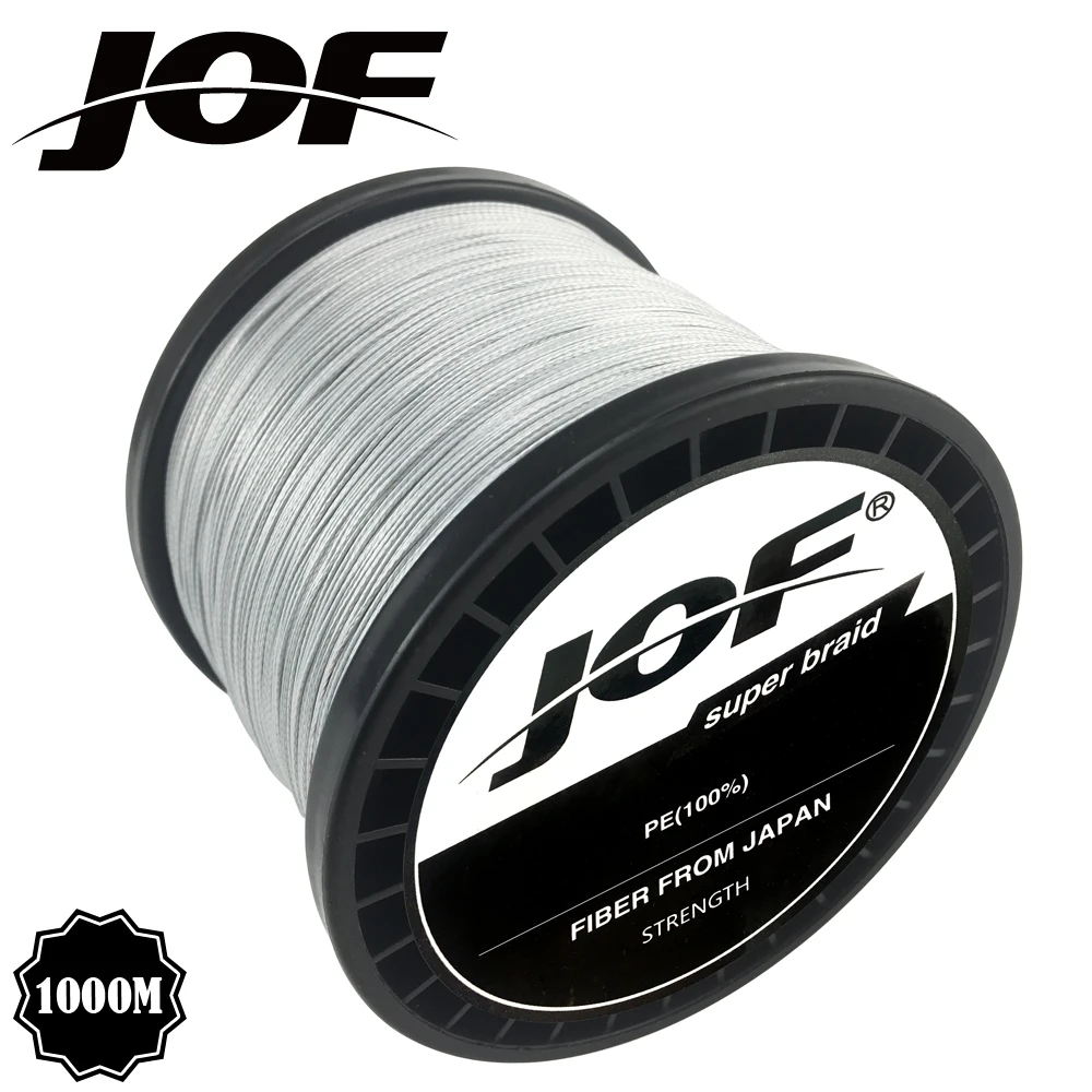 Плетеная леска JOF 8 японская длиной 100-1000 м диаметром 0 18 мм-0 5 мм грузоподъемность