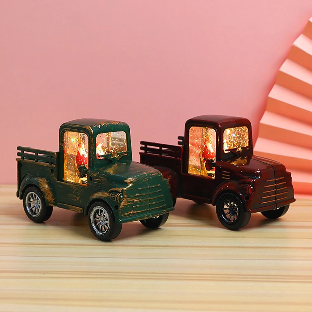 Christmas Lantern Small Oil Lamp Truck with Lights Ornaments Santa Claus Car Truck Tractor Creative Present Christmas Decoration 
Christmas Lantern Small Oil Lamp Truck with Lights Ornaments Santa Claus Car Truck Tractor Creative Present Christmas Decoration