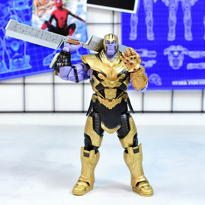 Disney Marvel Avengers 4 Thanos 18cm Action Figure doll Anime Decoration Collection mini Toy model for children gift
Disney Marvel Avengers 4 Thanos 18cm Action Figure doll Anime Decoration Collection mini Toy model for children gift
