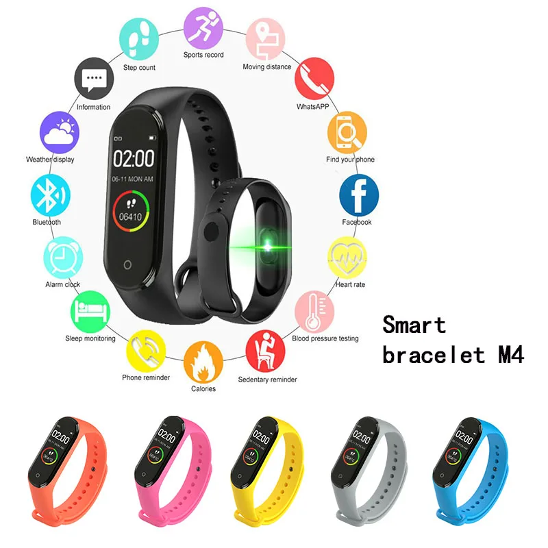 Smart Wearable Device Digital Watch Men's Women's Bracelet Heart Rate Detection Sleep Monitoring Clock M4
Smart Wearable Device Digital Watch Men's Women's Bracelet Heart Rate Detection Sleep Monitoring Clock M4