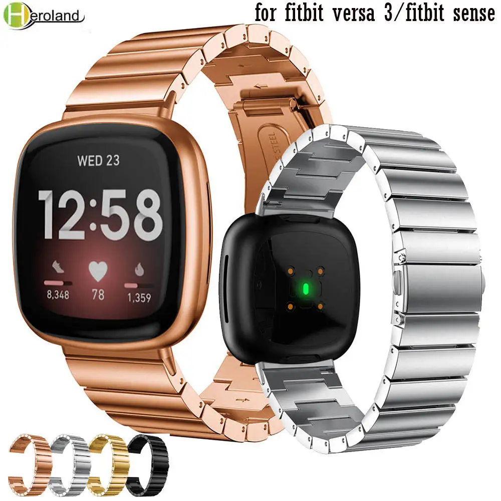 Ремешок для часов из нержавеющей стали для Fitbit Versa 3/sense, сменный ремешок для наручных часов, металлический ремешок
Ремешок для часов из нержавеющей стали для Fitbit Versa 3/sense, сменный ремешок для наручных часов, металлический ремешок
