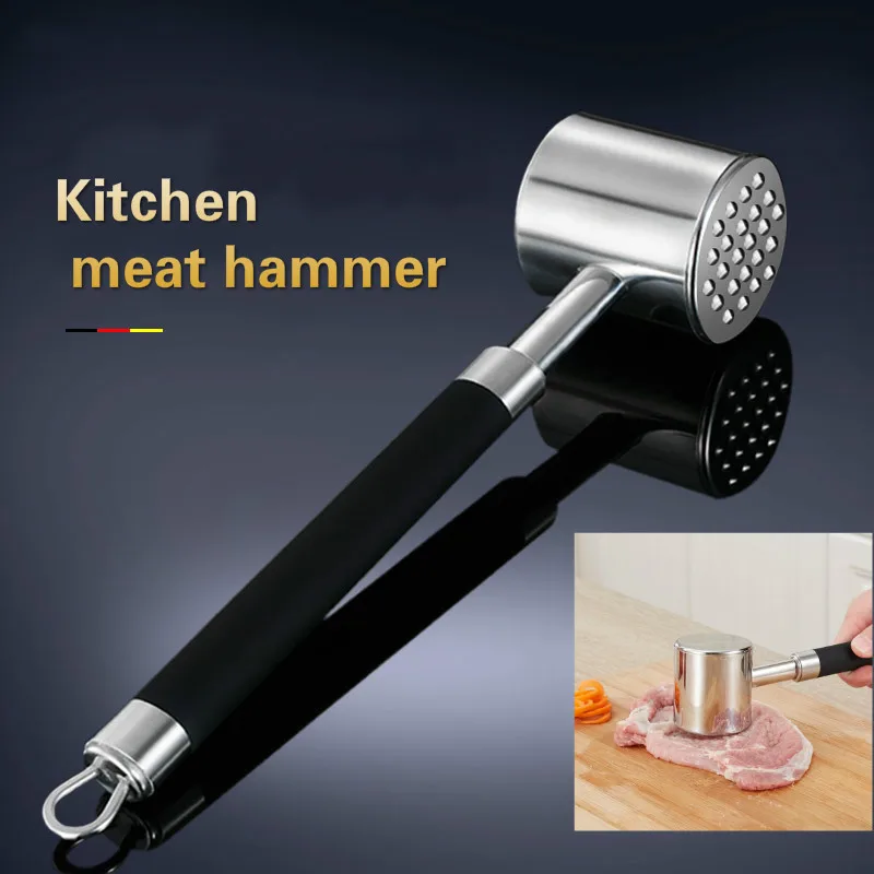 Kitchen household meat hammer 304 stainless steel steak meat hammer German pork chop hammer loose meat hammer artifact
Kitchen household meat hammer 304 stainless steel steak meat hammer German pork chop hammer loose meat hammer artifact