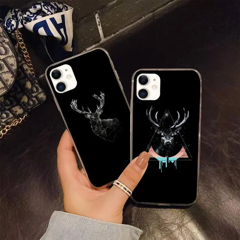 Animal Deer Art Black Phone Case For Iphone 5 SE 2020 6 6s 7 8 plus X Xr XS 11 12 Mini Pro Max Transparent Fundas Cover
Animal Deer Art Black Phone Case For Iphone 5 SE 2020 6 6s 7 8 plus X Xr XS 11 12 Mini Pro Max Transparent Fundas Cover