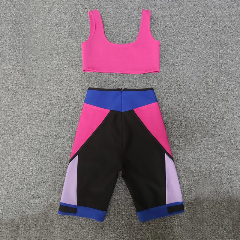 Free Shipping New High Quality Rose Red Spaghetti Strap Bandage Top&Shorts Sexy Two-Piece Suit Celebrity Party Sets
Free Shipping New High Quality Rose Red Spaghetti Strap Bandage Top&Shorts Sexy Two-Piece Suit Celebrity Party Sets