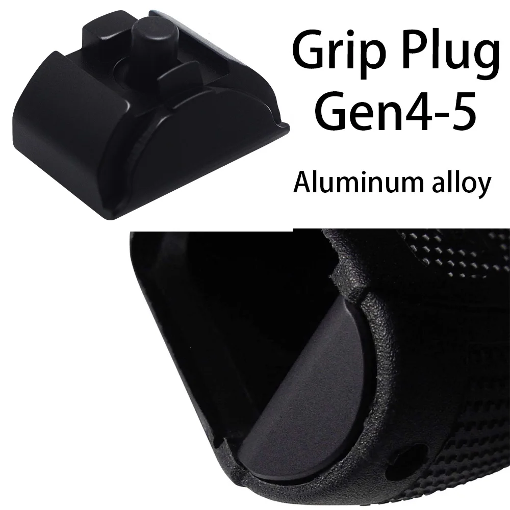 Magorui Алюминиевая Вставка Glock Grip Gen 4-5 17 19 22 23 24 32 34 35 черные тактические аксессуары