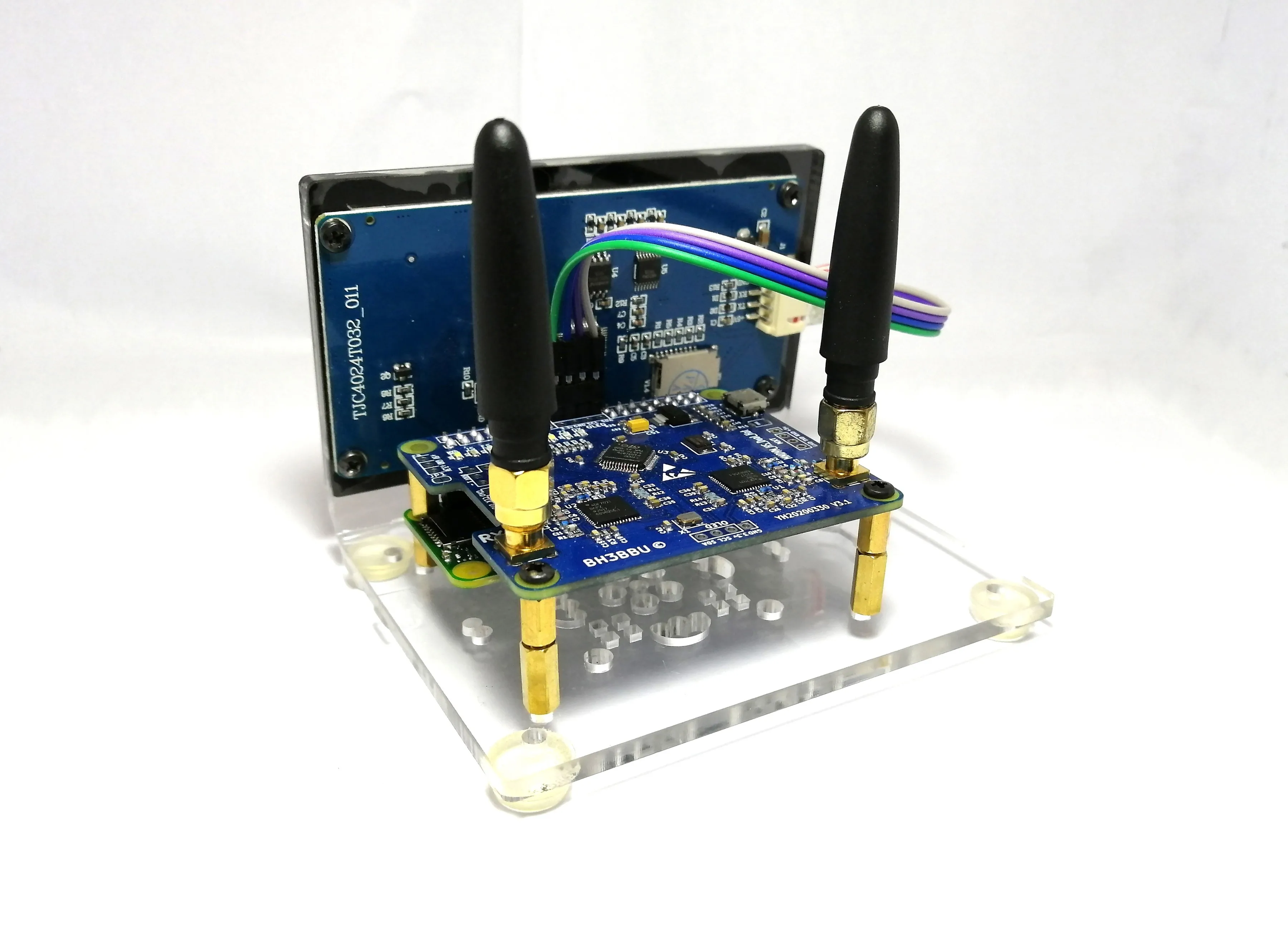Точка доступа MMDVM UHF VHF + 3 5 "ЖК дисплей Raspberry Pi 0 Вт чехол аккумулятор для DMR D Star