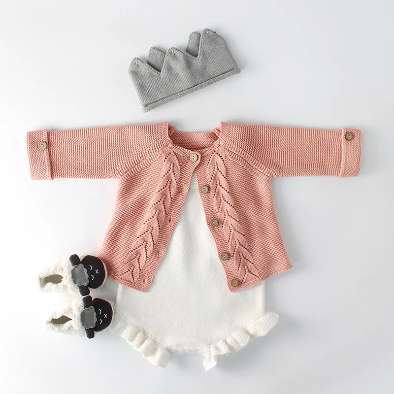 Spring and autumn baby children's men's and women's baby suits leaf knitted jacket + wool romper romper
Spring and autumn baby children's men's and women's baby suits leaf knitted jacket + wool romper romper
