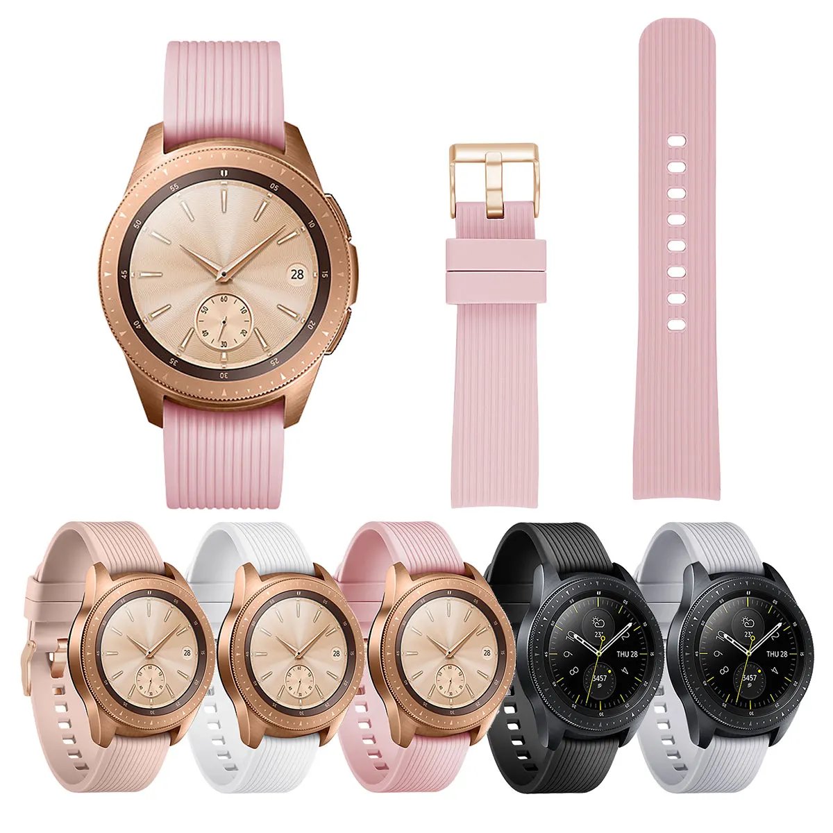 Watch Strap For Samsung Galaxy Band 42mm Soft Silicone Watchband Bracelet | Электроника