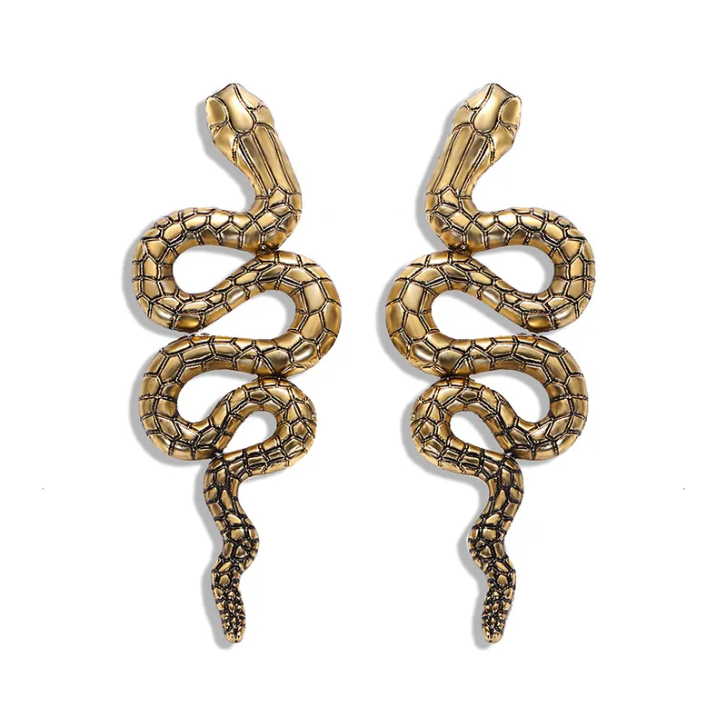 Vintage Punk Long Snake Earrings for Women Jewelry European Gold Color Ear Stud Handmade Womens Stud Earings Girl Gifts
Vintage Punk Long Snake Earrings for Women Jewelry European Gold Color Ear Stud Handmade Womens Stud Earings Girl Gifts