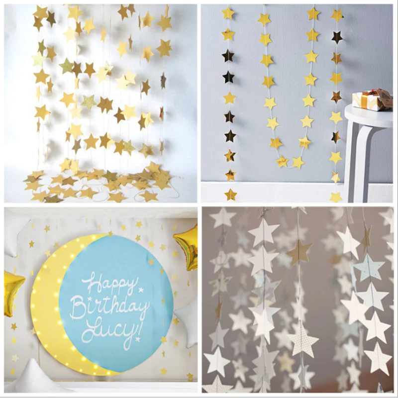Five pointed star paper string pull Citi ornaments pendant Christmas New Year wedding birthday party decoration flags
Five pointed star paper string pull Citi ornaments pendant Christmas New Year wedding birthday party decoration flags