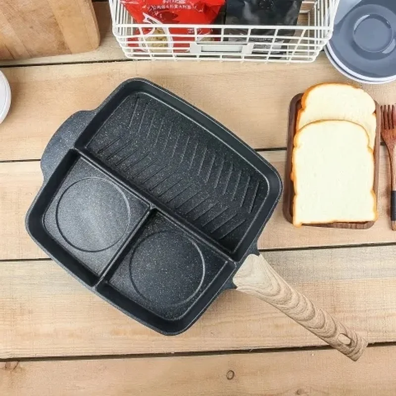 Non-stick Household Steak Frying Pan Pan Flat-bottomed Frying Pan Three-in-one Multi-function Omelette Pan Breakfast Pan Wok Pan
Non-stick Household Steak Frying Pan Pan Flat-bottomed Frying Pan Three-in-one Multi-function Omelette Pan Breakfast Pan Wok Pan
