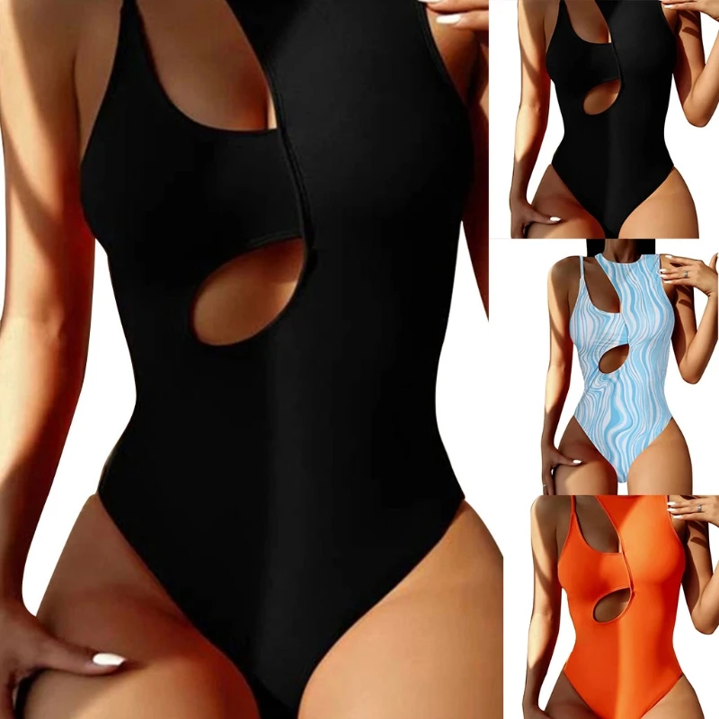 066C Women Sexy Irregular Hollow Out Bikini O-Neck Spaghetti Strap Cutout Keyhole Swimsuit Monokini Solid Color Padded Bathing
066C Women Sexy Irregular Hollow Out Bikini O-Neck Spaghetti Strap Cutout Keyhole Swimsuit Monokini Solid Color Padded Bathing