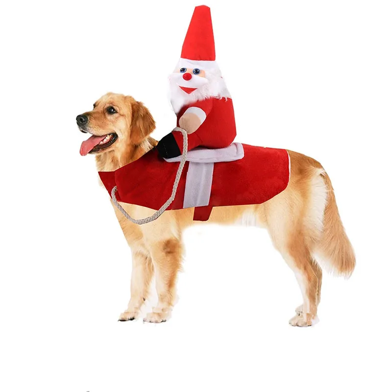 Dog Costume Pet Cat Clothes Christmas Funny Santa Claus Riding Equipment Dress Role Play Apparel Kitten Cosplay For Small Dogs
Dog Costume Pet Cat Clothes Christmas Funny Santa Claus Riding Equipment Dress Role Play Apparel Kitten Cosplay For Small Dogs