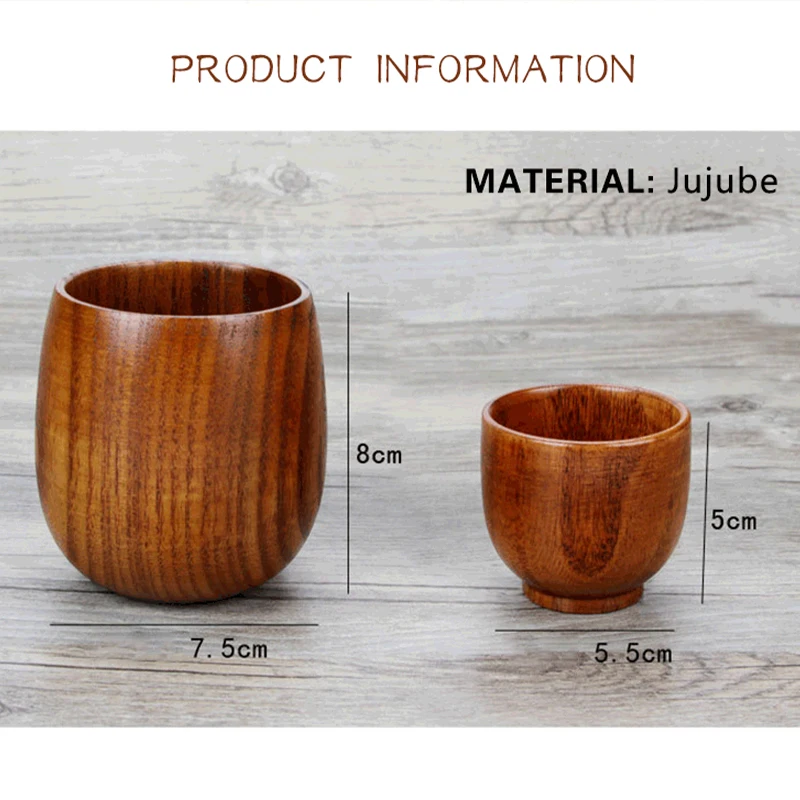 Natural Jujube Wooden Cup Reusable Handmade Tea Coffee Milk Wine Cup Heat Insulation Environmental Water Bottle Home Drink Cups
Natural Jujube Wooden Cup Reusable Handmade Tea Coffee Milk Wine Cup Heat Insulation Environmental Water Bottle Home Drink Cups