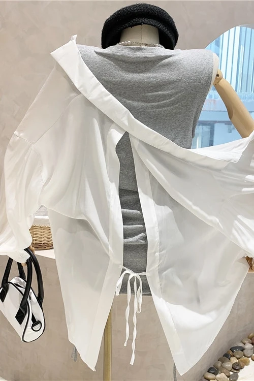 2021 Summer New Korean Mid-Length Loose Long Sleeve Sun Protection Shirt Top Pleating Vest Dress Two-Piece Set for Women
2021 Summer New Korean Mid-Length Loose Long Sleeve Sun Protection Shirt Top Pleating Vest Dress Two-Piece Set for Women