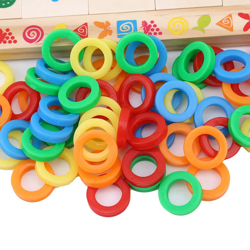 Children Montessori Rainbow Donuts Logs Boards Children Puzzle Cognition Wooden Early Learning Wooden Toys Digital Points Toy
Children Montessori Rainbow Donuts Logs Boards Children Puzzle Cognition Wooden Early Learning Wooden Toys Digital Points Toy