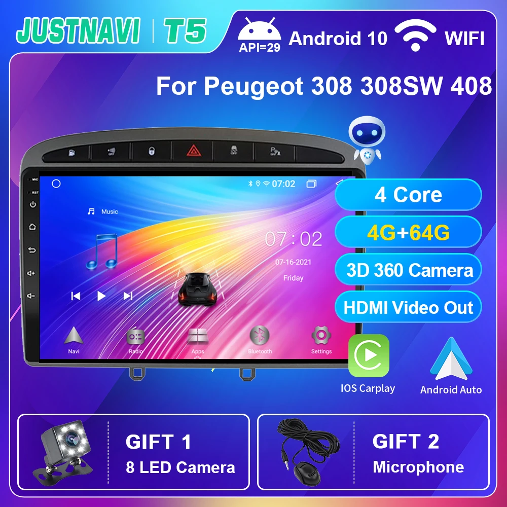 4G 64G Car Radio For Peugeot 308 308SW 408 2010-2016 Multimedia Video Player Auto Stereo Carplay GPS Headrest 360 View No 2 DVD
4G 64G Car Radio For Peugeot 308 308SW 408 2010-2016 Multimedia Video Player Auto Stereo Carplay GPS Headrest 360 View No 2 DVD