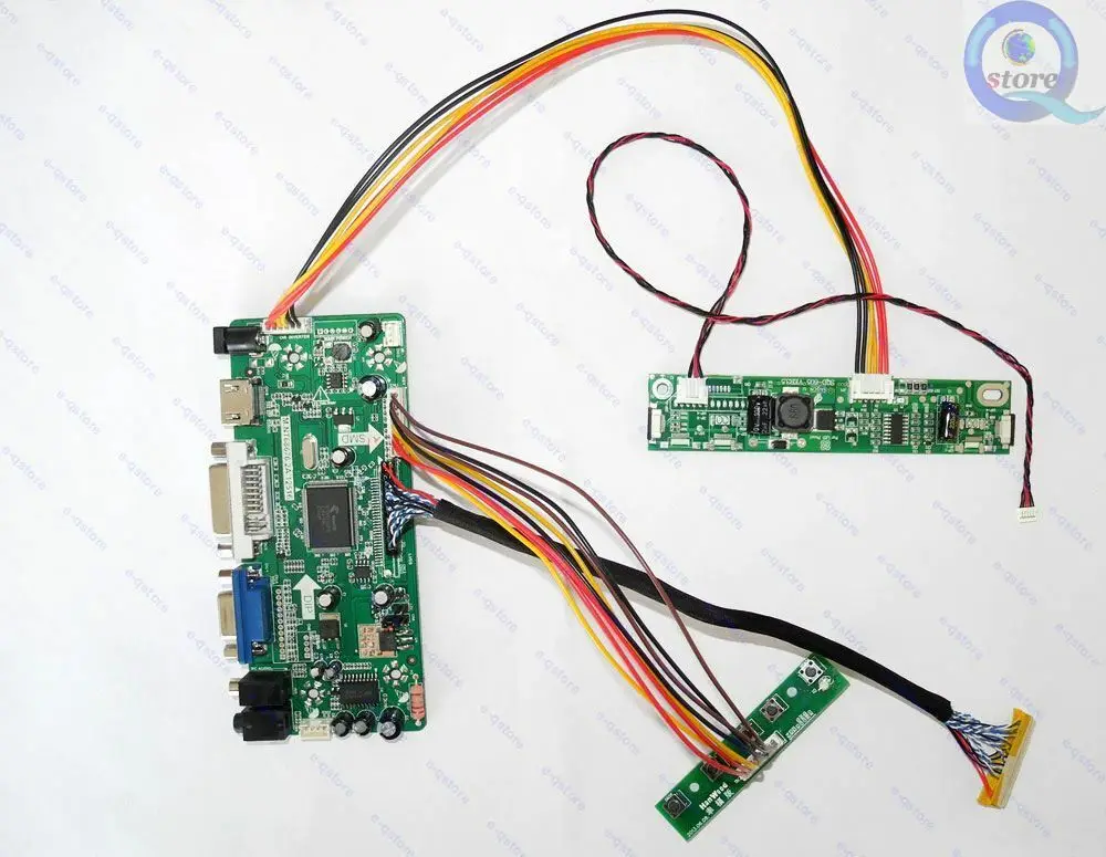 E-qstore:Convert LM215WF4(TL)(G1) LM215WF4-TLG1 1920X1080 to Monitor-плата драйвера контроллера Lvds комплект