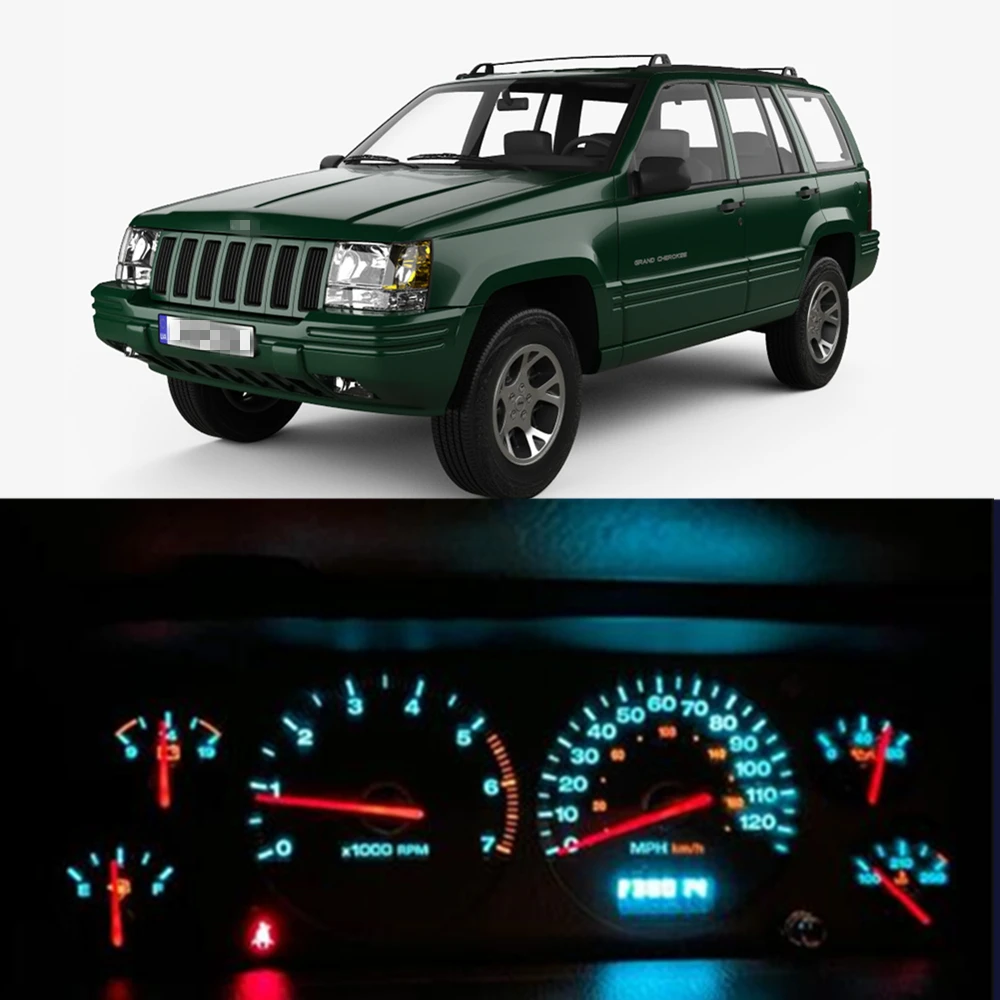 WLJH Super Bright Instrument Cluster Panel Gauge Full Dashbord Led Lights Bulbs Kits for Jeep Grand Cherokee ZJ 1993 - 2004
WLJH Super Bright Instrument Cluster Panel Gauge Full Dashbord Led Lights Bulbs Kits for Jeep Grand Cherokee ZJ 1993 - 2004