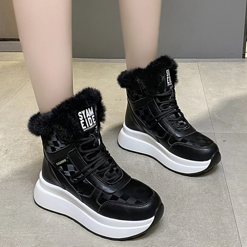 Rimocy Winter Snow Boots Women Fashion Chunky Platform Sneakes 2021 New Warm Plush Cotton Padded Shoes Woman Thick Sole Booties
Rimocy Winter Snow Boots Women Fashion Chunky Platform Sneakes 2021 New Warm Plush Cotton Padded Shoes Woman Thick Sole Booties