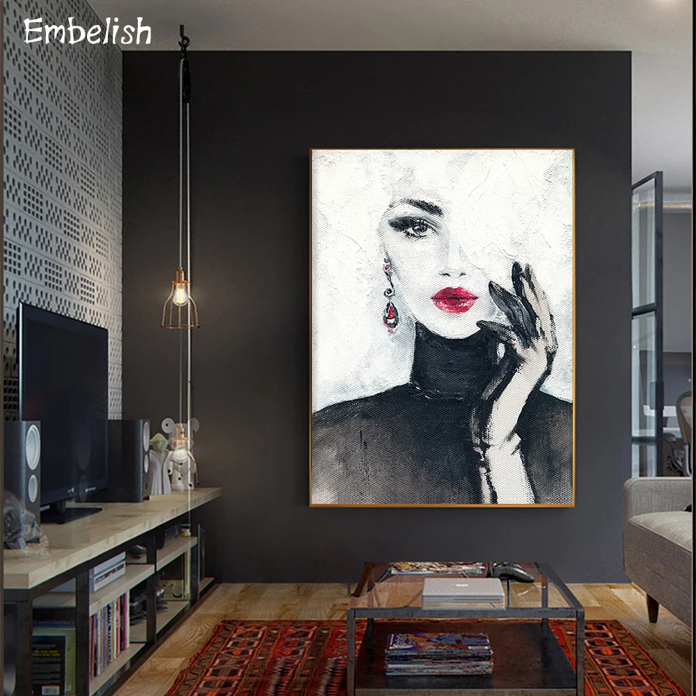 1 Pieces Watercolor Sexy Woman With Red Lips Modern Home Decor Posters For Living Room Wall Art Pictures HD Canvas Oil Paintings
1 Pieces Watercolor Sexy Woman With Red Lips Modern Home Decor Posters For Living Room Wall Art Pictures HD Canvas Oil Paintings