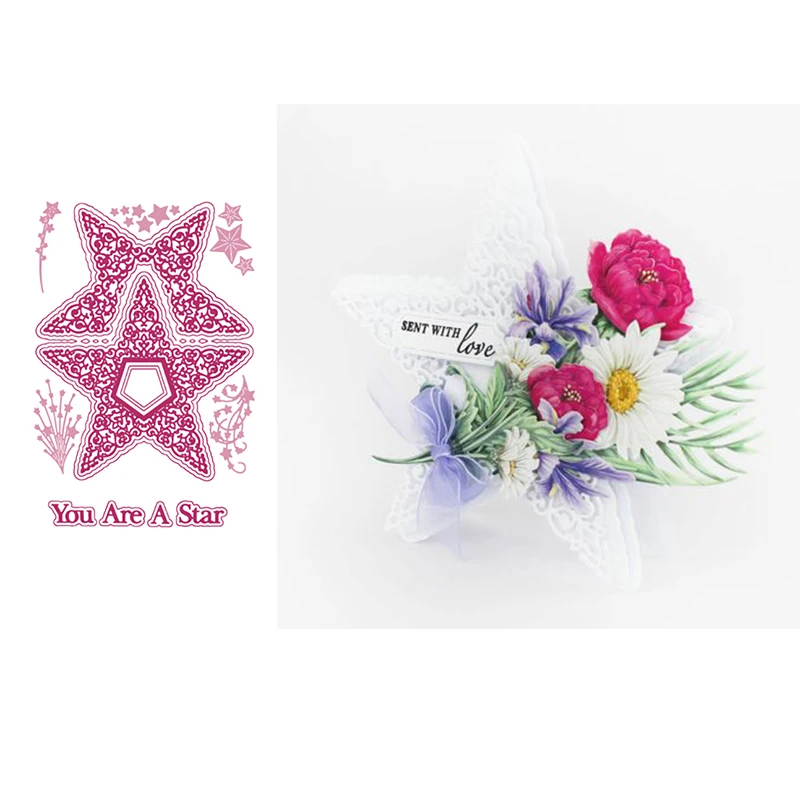New Five-Pointed Star Metal Cutting Die Scrapbook Embossed Paper Card Album Craft Template Cut Die Stencils New for 2021 Arrive
New Five-Pointed Star Metal Cutting Die Scrapbook Embossed Paper Card Album Craft Template Cut Die Stencils New for 2021 Arrive
