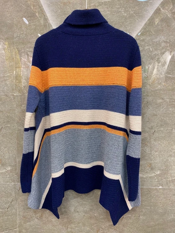 2020 autumn and winter new fashion women's high-neck color matching striped woven long-sleeved all-match sweater 1216
2020 autumn and winter new fashion women's high-neck color matching striped woven long-sleeved all-match sweater 1216