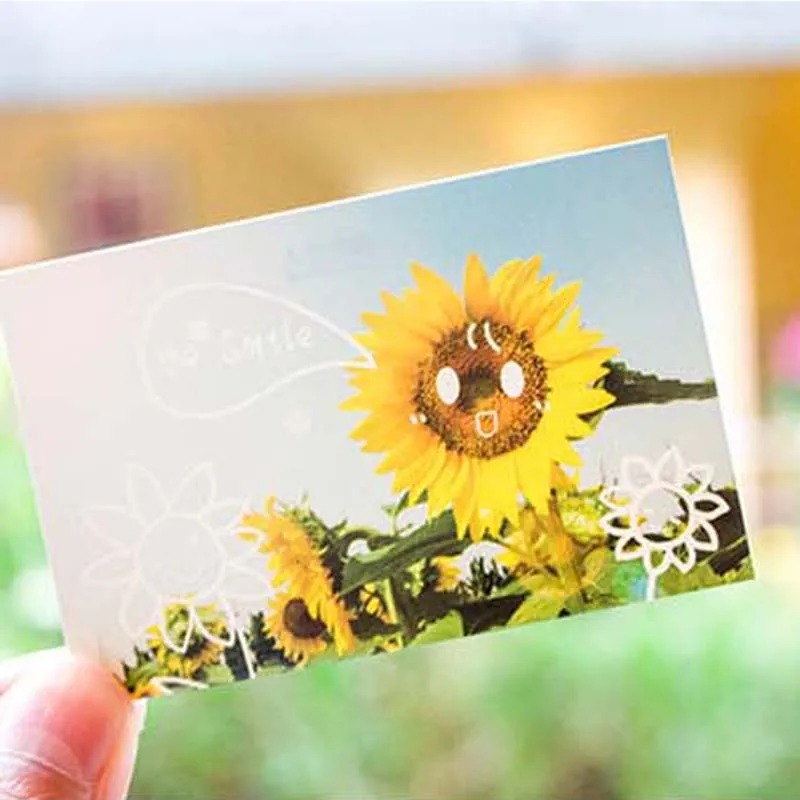 

A 56 шт./лот милые счастливые смайлики ЛОМО бумажные открытки в коробке мини Поздравительные открытки/Детские открытки подарок для друга