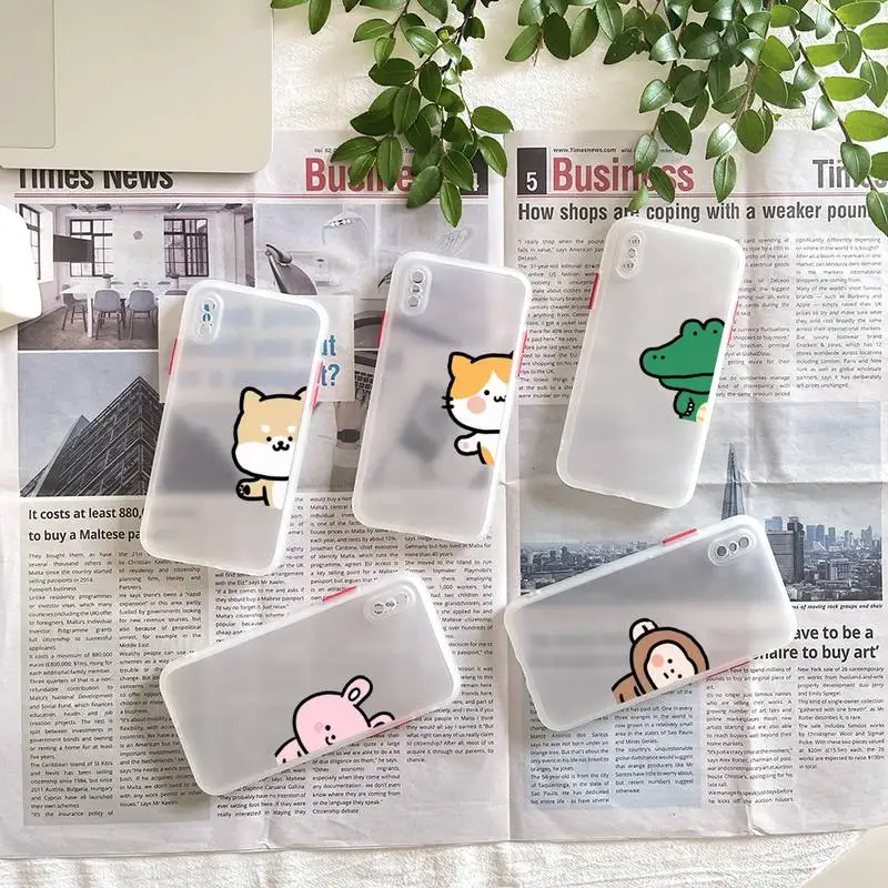 Cute Cartoon Animal Rabbit Crocodile Phone Case Matte Fundas Shell Cover For Iphone 6s 7 8 Plus Xr X Xs 11 12 13 Mini Pro Max
Cute Cartoon Animal Rabbit Crocodile Phone Case Matte Fundas Shell Cover For Iphone 6s 7 8 Plus Xr X Xs 11 12 13 Mini Pro Max