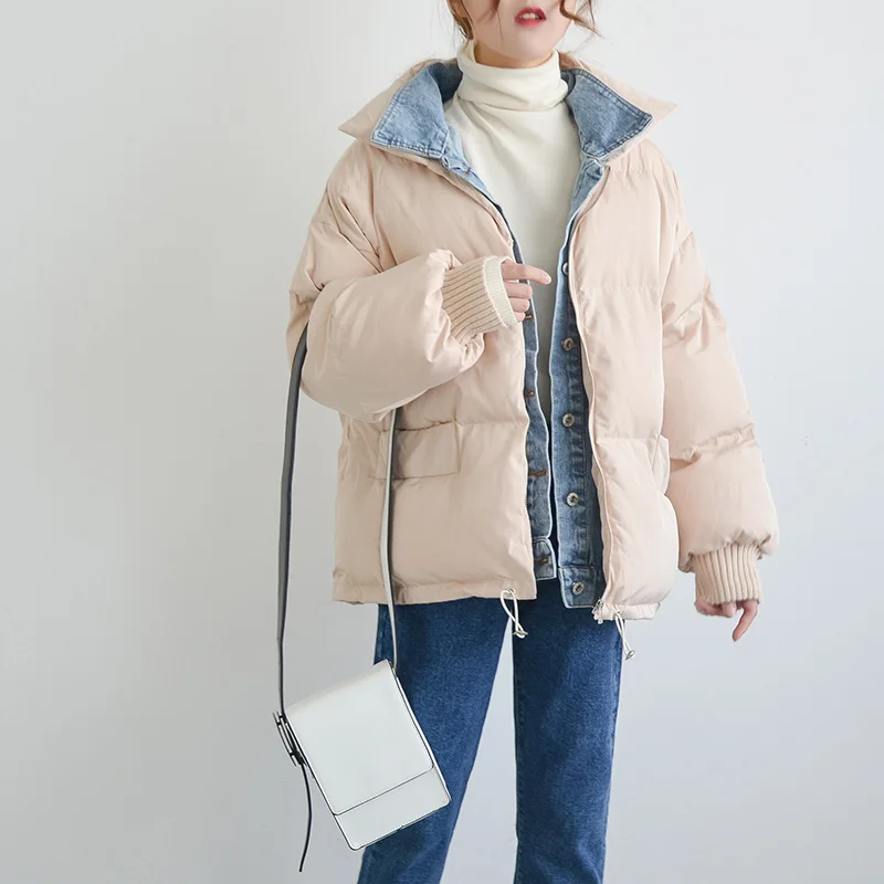 Korean Style Winter Fall 2018 Woman Female Loose Denim Patchwork Beige Black Padded Parka Coat , Fashion Womens Coats Jacket
Korean Style Winter Fall 2018 Woman Female Loose Denim Patchwork Beige Black Padded Parka Coat , Fashion Womens Coats Jacket
