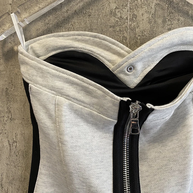 VGH Sexy Slim Tank Tops For Women Strapless Sleeveless Patchwork Hit Color Summer Short Tops Female 2021 Fashion New Stylish
VGH Sexy Slim Tank Tops For Women Strapless Sleeveless Patchwork Hit Color Summer Short Tops Female 2021 Fashion New Stylish