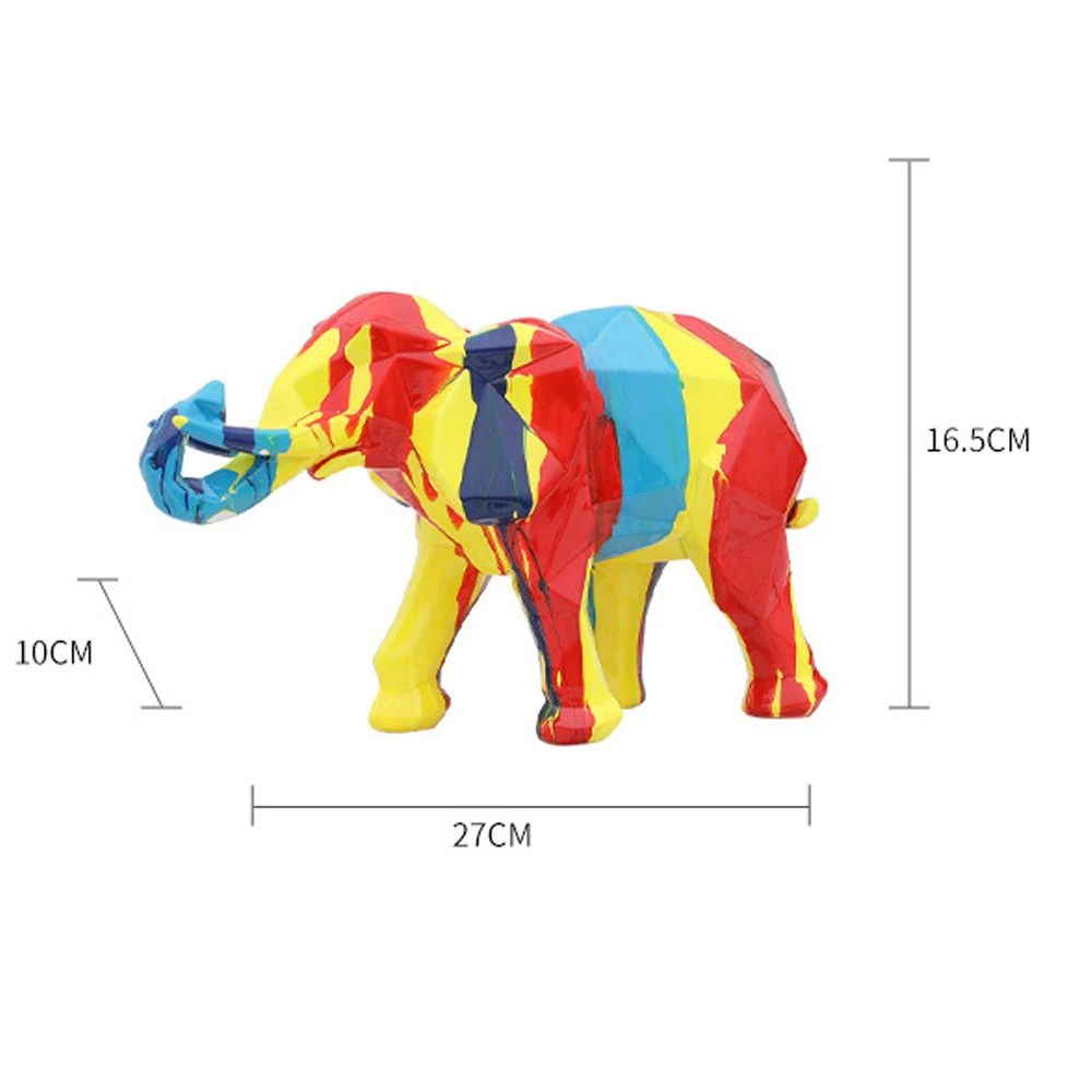 27*10*16.5cm Nordic Graffiti Color Cartoon Elephant Creative Resin Crafts Home Decoration Wine Cabinet Office Decor Modern Gift 
27*10*16.5cm Nordic Graffiti Color Cartoon Elephant Creative Resin Crafts Home Decoration Wine Cabinet Office Decor Modern Gift