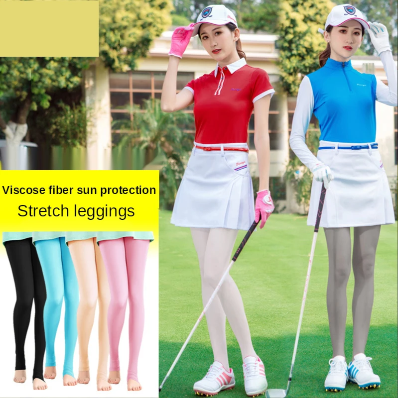 Golf Clothing Ladies Sun Protection Pants Summer Thin Ice Silk Leggings Breathable Foot Socks Absorb Sweat Fresh and Cool
Golf Clothing Ladies Sun Protection Pants Summer Thin Ice Silk Leggings Breathable Foot Socks Absorb Sweat Fresh and Cool