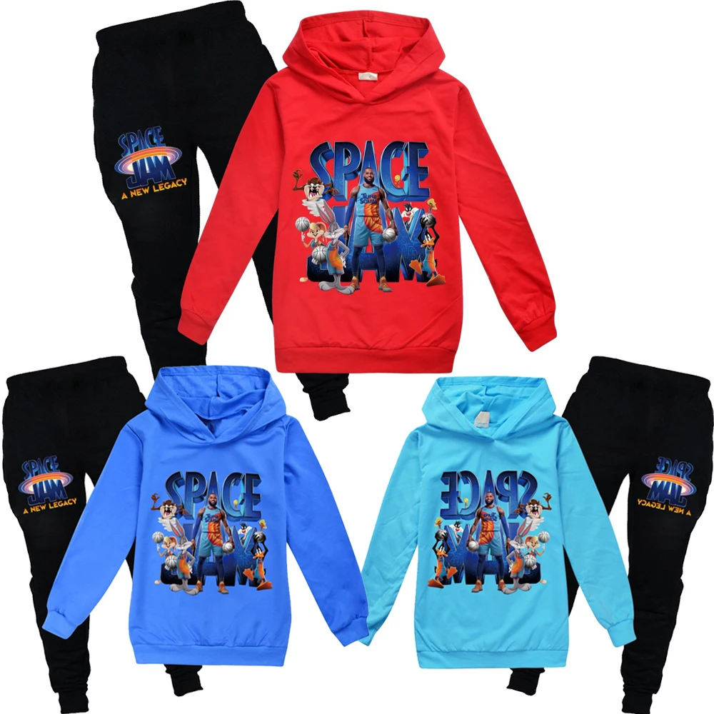 2021 New Cotton child Tracksuit Autumn Clothing Sets Children Boys Girls SPACE JAM 2 Clothes Kids Hooded T-shirt Pants Suits
2021 New Cotton child Tracksuit Autumn Clothing Sets Children Boys Girls SPACE JAM 2 Clothes Kids Hooded T-shirt Pants Suits