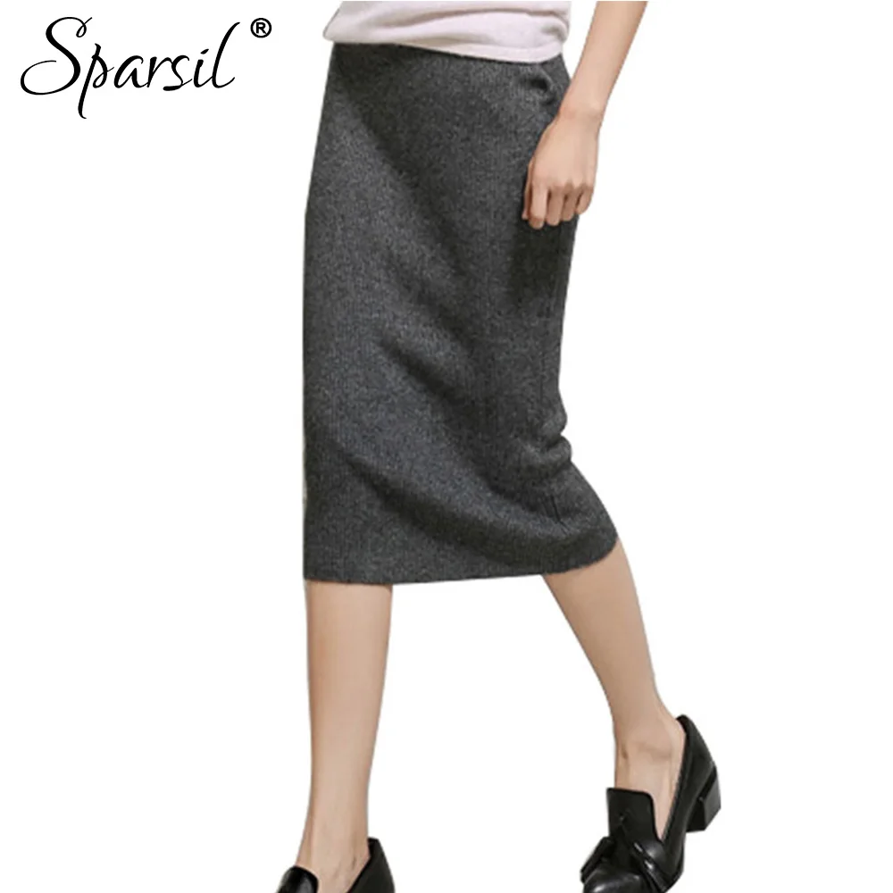 Юбка-карандаш Женская Весенняя, до колен 
Юбка-карандаш Женская Весенняя, до колен