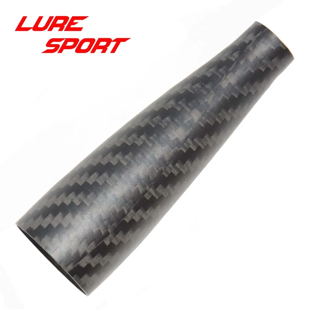 LureSport 2 шт. коническая форма 8 см углеродная рукоятка 3K плетеная карбоновая