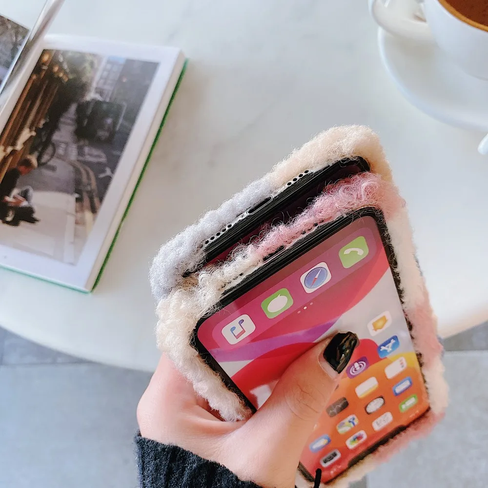 New product small sheep plush plaid soft phone case for iPhone 11 128gb Pro X XS Max XR 7 8 Plus SE2020 anti-drop back cover
New product small sheep plush plaid soft phone case for iPhone 11 128gb Pro X XS Max XR 7 8 Plus SE2020 anti-drop back cover