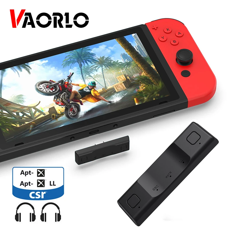 VAORLO CSR Typc-C Bluetooth аудио передатчик для Nintendo Switch PS4 AtpX/AptXLL с низкой задержкой