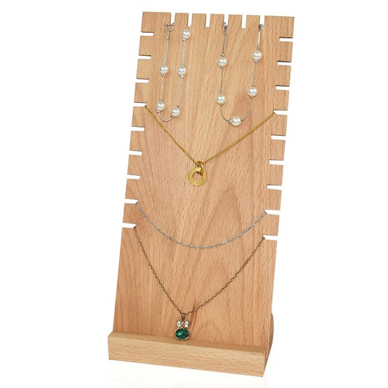 2 Pcs Wood Jewelry Display Stand Necklace Showcase Holder Arrings Display Stand, A & B
2 Pcs Wood Jewelry Display Stand Necklace Showcase Holder Arrings Display Stand, A & B