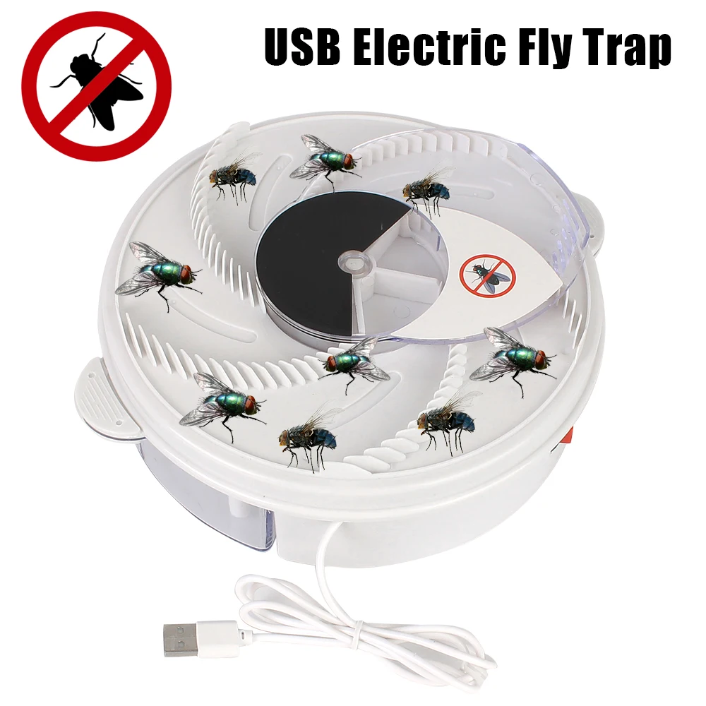 Automatic Flycatcher Indoor Outdoor Electric Pest Killer USB Fly Trap Pest Reject Control Repeller Insect Pest Catcher
Automatic Flycatcher Indoor Outdoor Electric Pest Killer USB Fly Trap Pest Reject Control Repeller Insect Pest Catcher